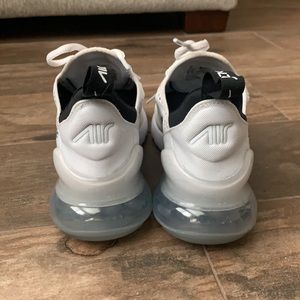 White and Black Womens Nike Air Max 270